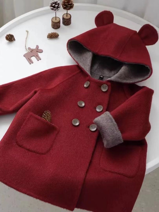 Abrigo Reversible de Lana Cachemira Doble Cara para Otoño e Invierno - Image 9
