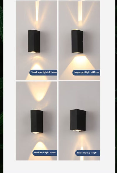 Lámpara de Pared Exterior Doble Artística - Luz Impermeable para Fachadas y Escaleras - Image 21