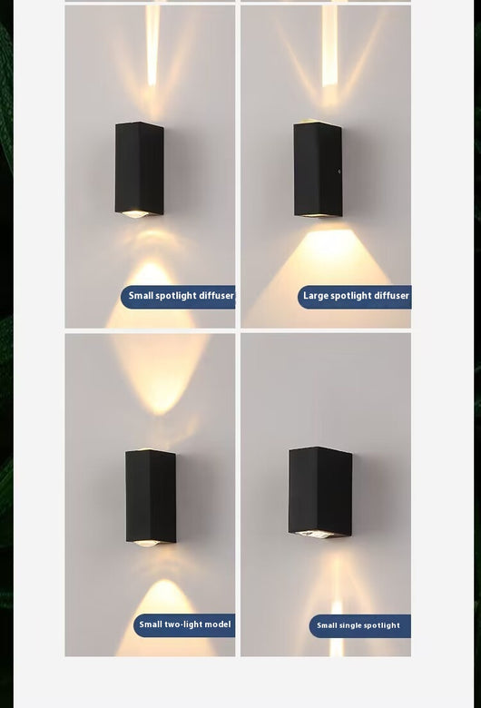 Lámpara de Pared Exterior Doble Artística - Luz Impermeable para Fachadas y Escaleras - Image 21