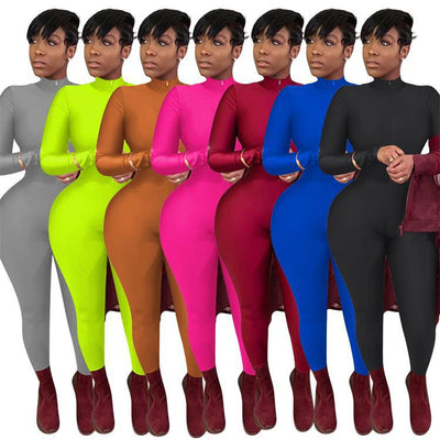 Jumpsuit Ajustado de Manga Larga con Cierre Frontal - Image 19