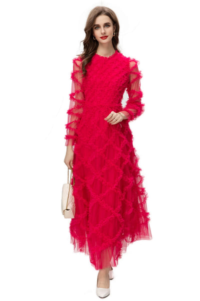 Vestido Formal para Mujer con Volantes Elegantes - Image 20