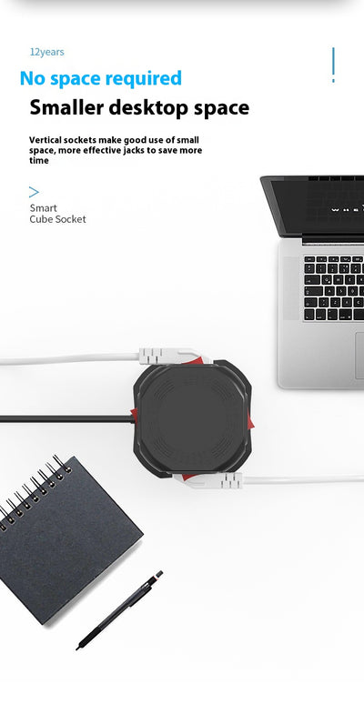 Regleta de Escritorio Estándar Europeo con 4 Puertos USB - Image 9