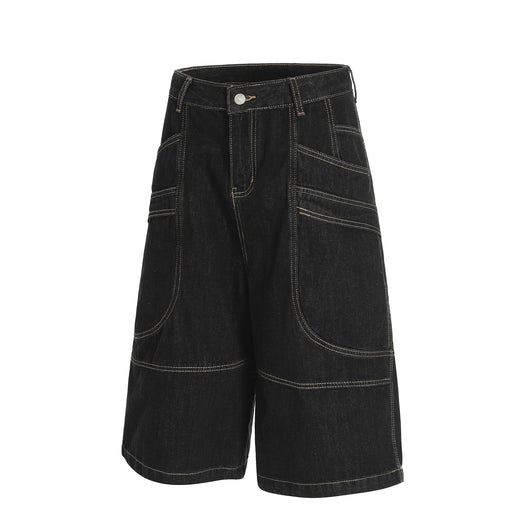 Shorts Denim Retro Lavado Unisex - Corte Relajado - Image 9
