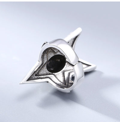 Anillo de Plata Esterlina con Calavera y Estrella de Cinco Puntas para Hombre - Image 9