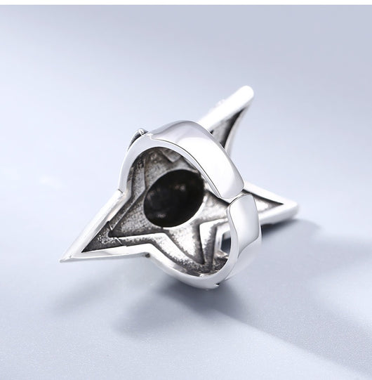 Anillo de Plata Esterlina con Calavera y Estrella de Cinco Puntas para Hombre - Image 9