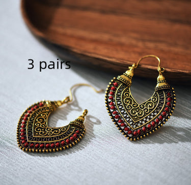 Aretes Tejidos en Forma de Corazón - Image 13