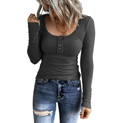 Chaleco de Botones Mujer con Cuello V y Manga Larga - Image 12