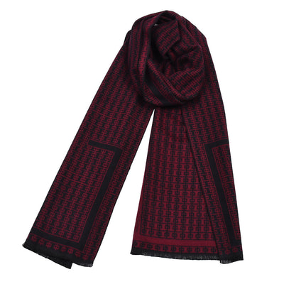 Bufanda Tejida Gruesa Cálida Reversible para Hombre Estilo Coreano - Image 9