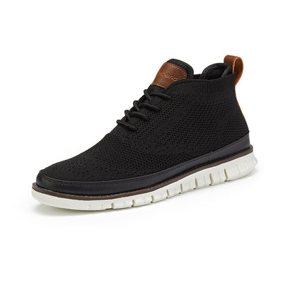 Zapatillas Deportivas Altas Tejidas para Hombre - Comodidad y Estilo Versátil - Image 10