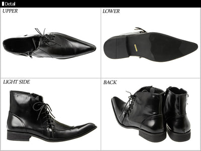 Botas de Cuero Británico Estilo Coreano con Punta Afilada para Hombre - Image 8