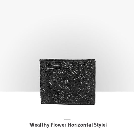 Cartera de Cuero Artesanal Grabada Retro para Hombre - Image 22