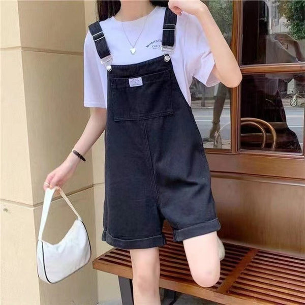 Pantalones Cortos de Mezclilla Ancha Casual para Mujer - Verano