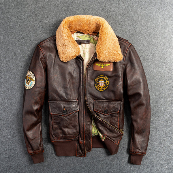 Chaqueta de Motociclista en Cuero Genuino G1 Premium
