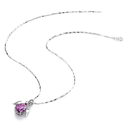 Colgante Corazón Ángel con Cristal - Image 4