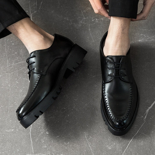 Zapatos de Vestir Británicos para Hombre con Punta Afilada y Plataforma - Image 2