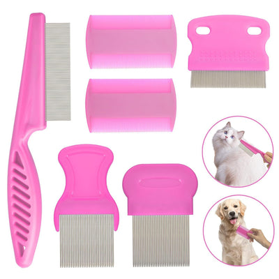 Set de 4 Peines Desparasitantes de Acero Inoxidable para Mascotas - Image 18