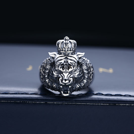 Anillo de Plata Tailandesa Retro con Apertura para Dedo Índice - Image 6