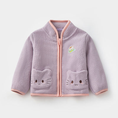 Abrigo Polar Infantil Conejo Adorable para Otoño e Invierno - Image 3