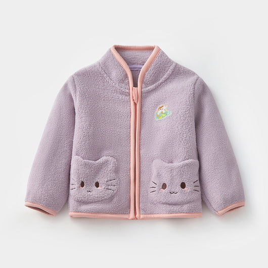 Abrigo Polar Infantil Conejo Adorable para Otoño e Invierno - Image 3