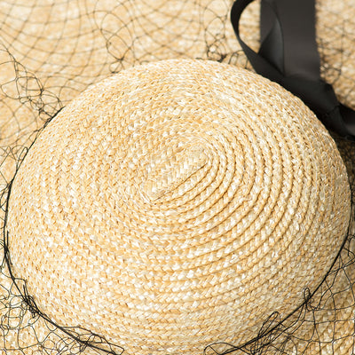 Sombrero de Paja Estilo Retro Británico con Correa de Sujeción - Image 8