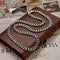 Rattan Pattern Necklace Hip Hop Estilo Retro Personality Men 7mm50cm 925 Plateado