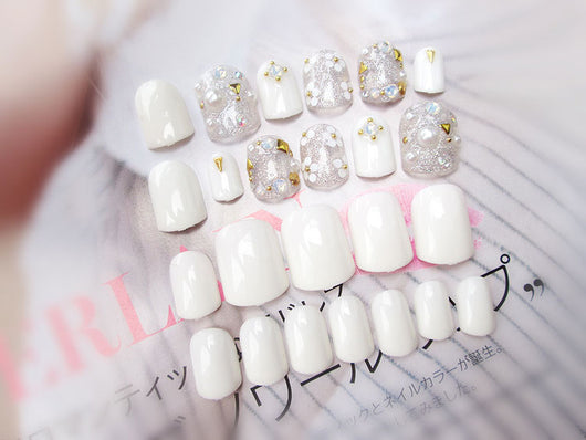 Uñas Postizas Estilo Revista - Diseño Novia Elegante - Image 7