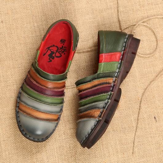 Zapatos de Cuero para Mujer con Suela Suave y Costura Artesanal - Image 5