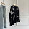 Blusa de Mujer con Lentejuelas y Bordado Floral
