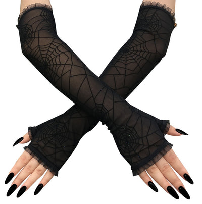 Guantes de Telaraña para Halloween
