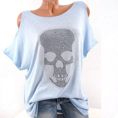 Camisetas Cortas para Mujer con Diseño Calavera - Image 3