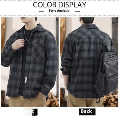 Camisa Suéter Holgada de Manga Larga para Otoño e Invierno - Resistente a Manchas - Image 22