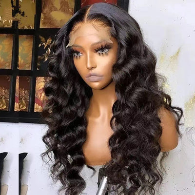 Peluca Frontal de Encaje Rojo Ondas Grandes Cabello Largo - Image 11