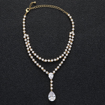 Pulsera de Tobillo Doble Círculo con Circonitas de Agua - Image 5