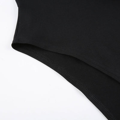 Blusa Ajustada Cuello Redondo Manga Asimétrica Corta - Image 11