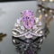 Anillo de Plata Esterlina Gota de Agua Vintage Princesa Real