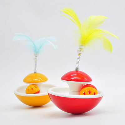 Juguete Interactivo para Gatos con Plumas, Campanas y Vara Giratoria - Image 7