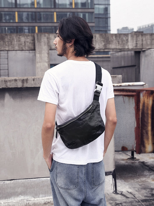 Bolsa Bandolera de Cuero Retro para Hombre - Image 12