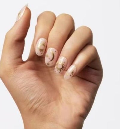 Uñas Postizas Francesas Mariposa Púrpura con Borde Negro - Stickers de Uñas Premium - Image 17