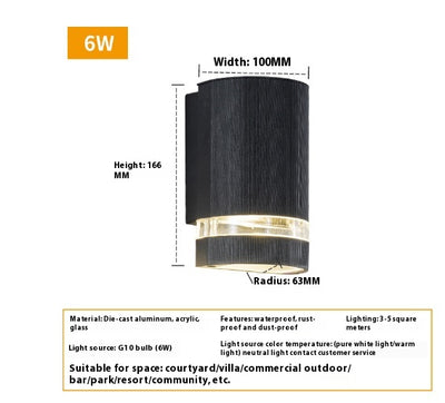 Lámpara de Pared Cuadrada LED Exterior Impermeable - Image 5