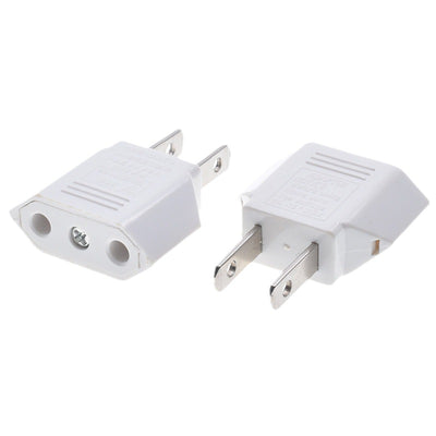 Adaptador de Enchufe Europeo a Americano - Cobre Puro, Blanco y Negro - Image 4