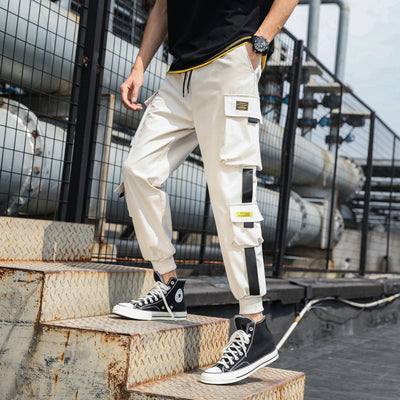 Pantalones Deportivos Holgados con Cordón y Múltiples Bolsillos - Talla Grande - Image 3