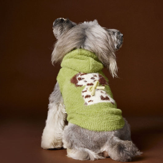 Chaleco Sudadera con Capucha y Estampado de Perrito