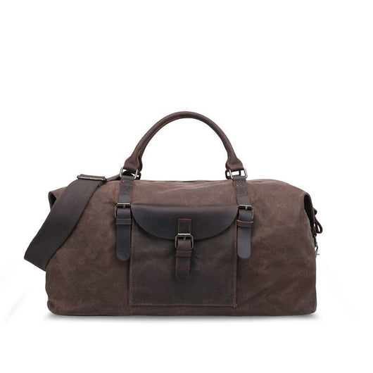 Bolsa de Viaje Plegable Impermeable de Piel de Caballo para Hombre - Image 15