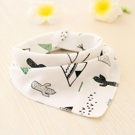 Baberos Impermeables Triangulares de Algodón con Diseños Infantiles - Image 41