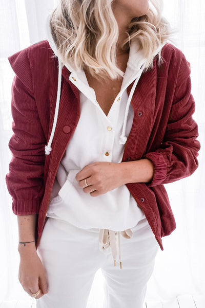 Chaqueta Suelta de Lana para Mujer con Cuello Solapa - Image 8
