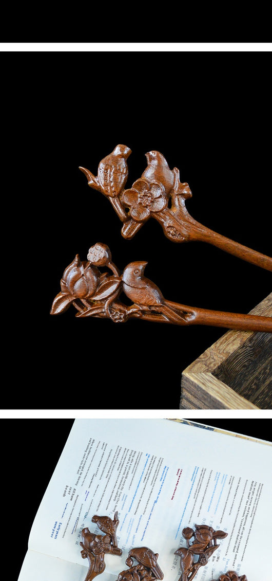 Pinza de Sándalo Dorado para Peinados - Accesorio Diario Elegante - Image 12