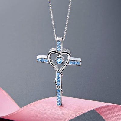 Collar Colgante Cruz Plata 925 con Circonitas para Mujer - Image 12