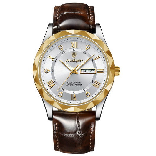 Reloj de Pulsera de Cuarzo Luxury para Hombre con Correa de Cuero - Image 23