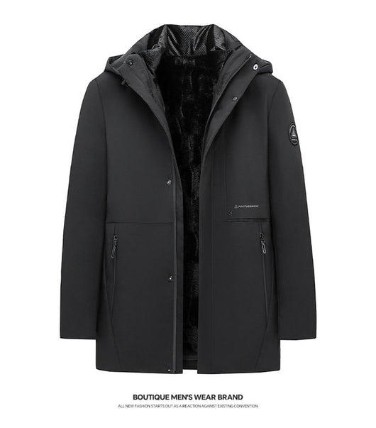 Abrigo de Algodón Grueso Talla Grande para Hombre - Image 26