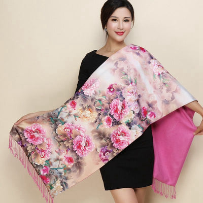 Pashmina de Seda Larga - Chal Elegante Versátil - Image 18